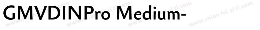 GMVDINPro Medium字体转换
